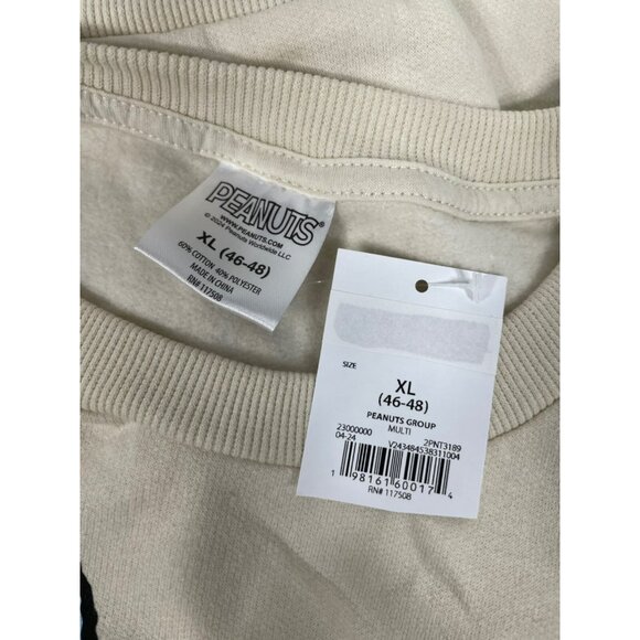 Peanuts Charlie Brown Group Characters Mens Graphic Sweatshirt XL 46-48 Snoopy - Picture 12 of 12